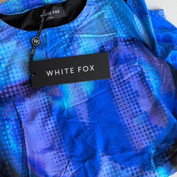 White Fox - Milky Way Blue and Black Women's Dress - Picture 4 of 5
